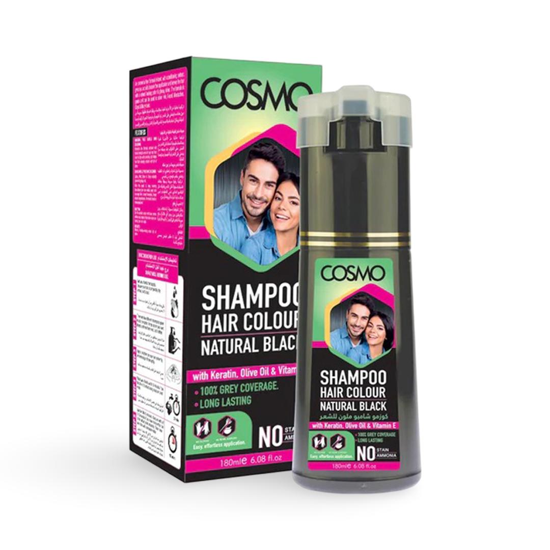 COSMO - Shampoo Hair Colour Natural Black - 180ml