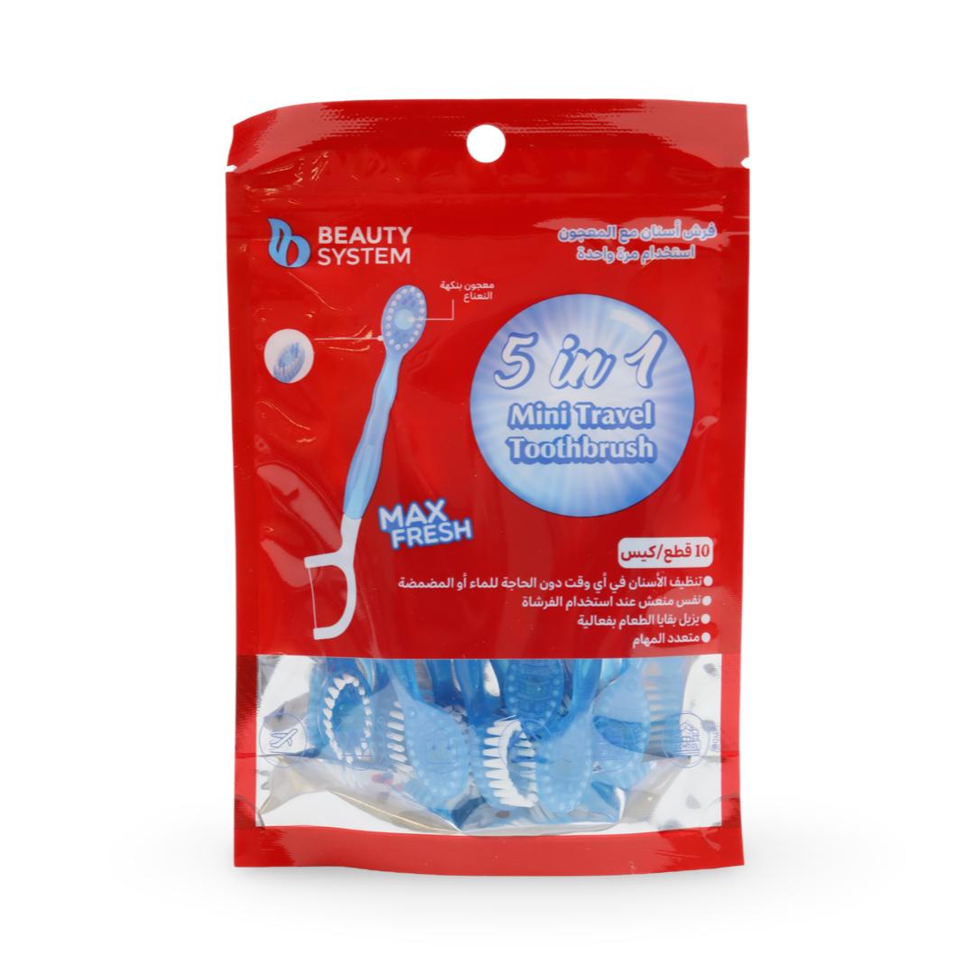 Beauty System - Toothbrush and Toothpaste with Floss - 10 Pieces