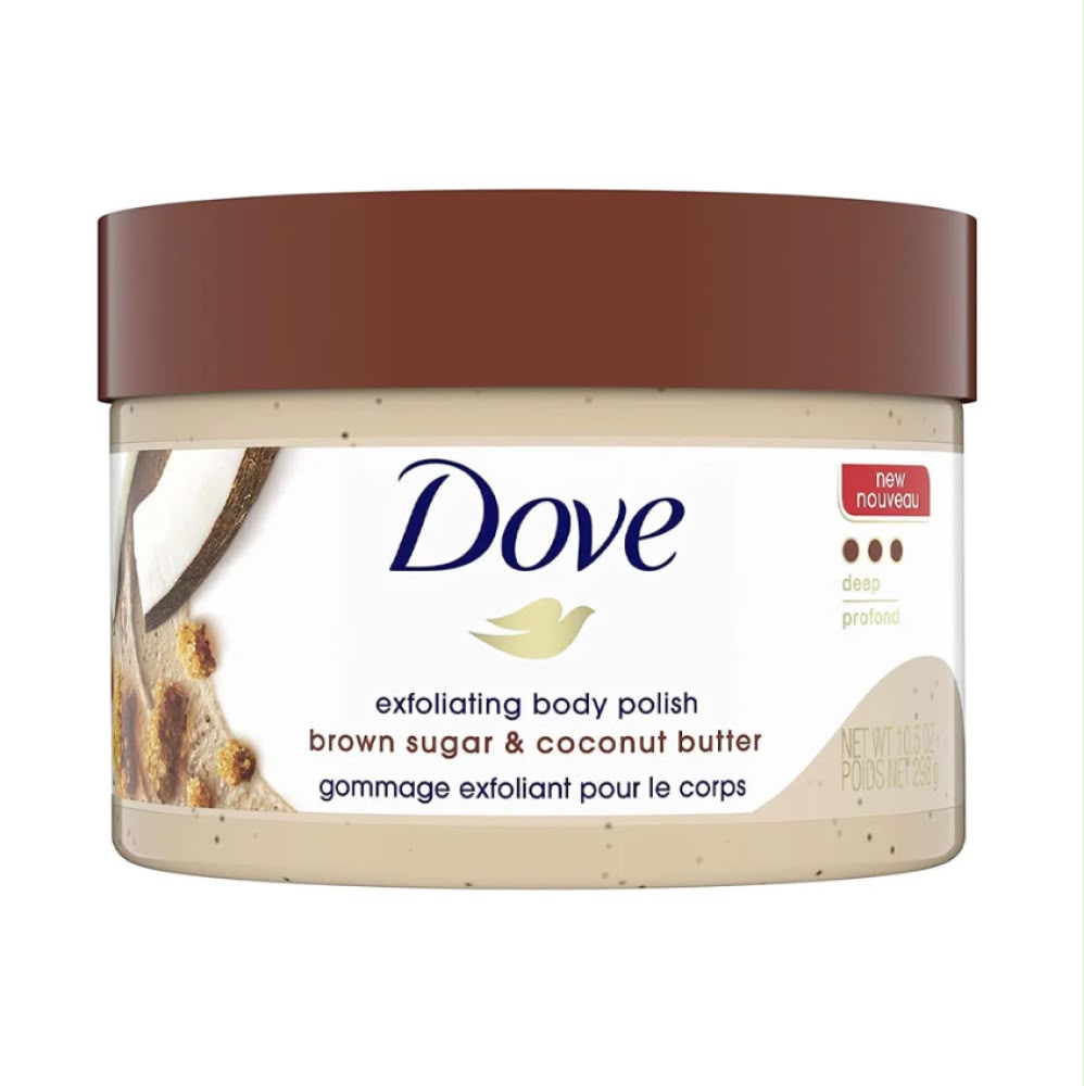 DOVE EXFOLIATING BODY POLISH BROWN SUGAR&COCONUT BUTTER 298GM