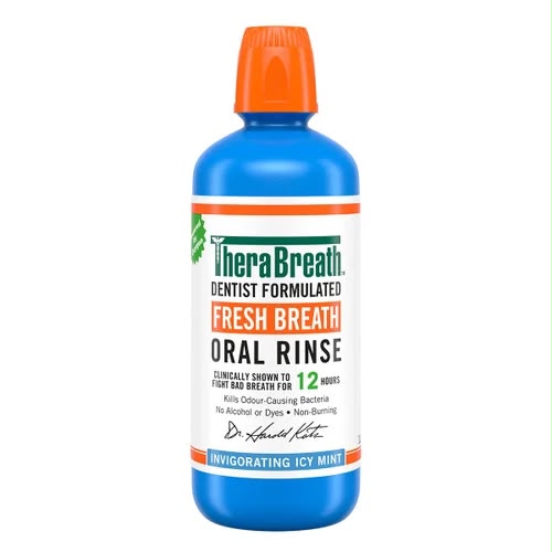 THERABREATH MOUTHWASH INVIGORATING ICY MINT 473ML