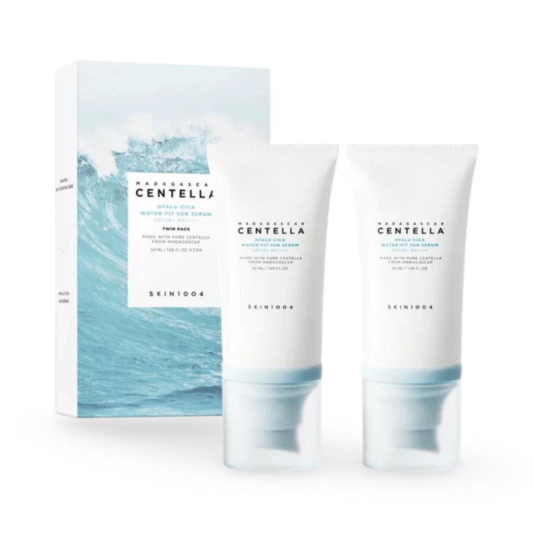 Madagascar Centella - Hyalu-Cica Water-Fit Sun Serum - 50ml 2 Pcs