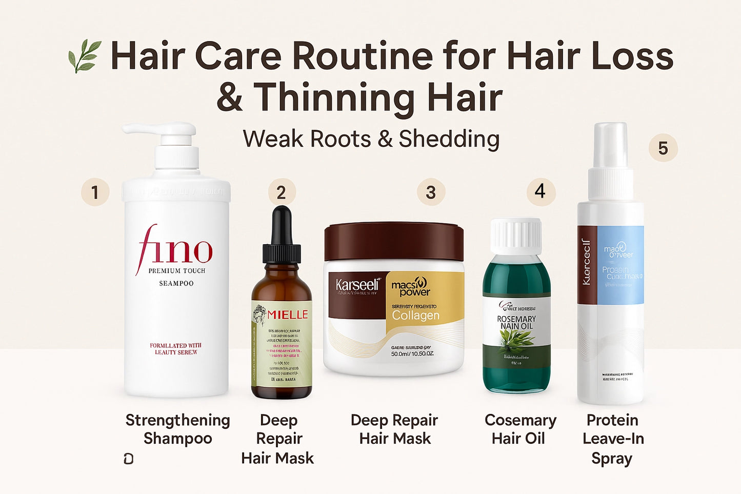 Hair Care Routine for Hair Loss & Thinning Hair (Weak Roots & Shedding)